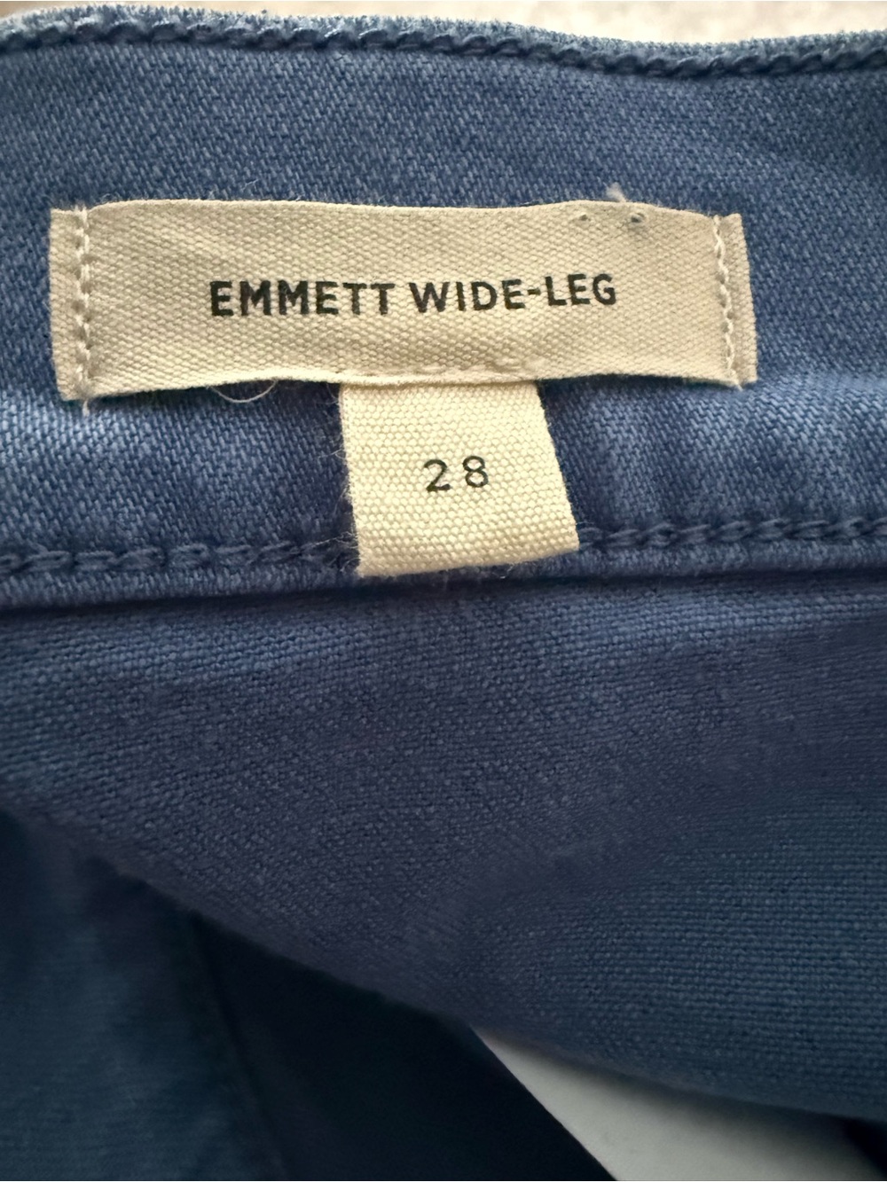 Madewell Emmett Wide-Leg Pants in Delphinium Blue- New Without Tags - Picture 7 of 9